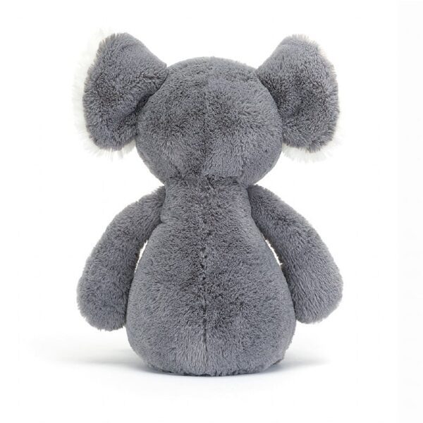 A picture of Bashful Koala from the back soft toy by Jellycat, London.